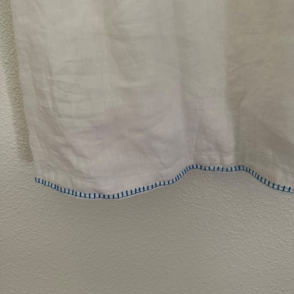 Lucky Brand Boho Linen Blend Dress Large - Picture 14 of 16